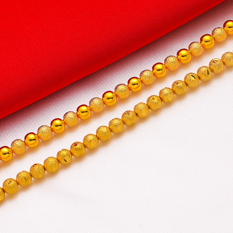 Live-Übertragung vergoldeter Love Lucky Beads Vietnam Placer-Armbänder für Damen