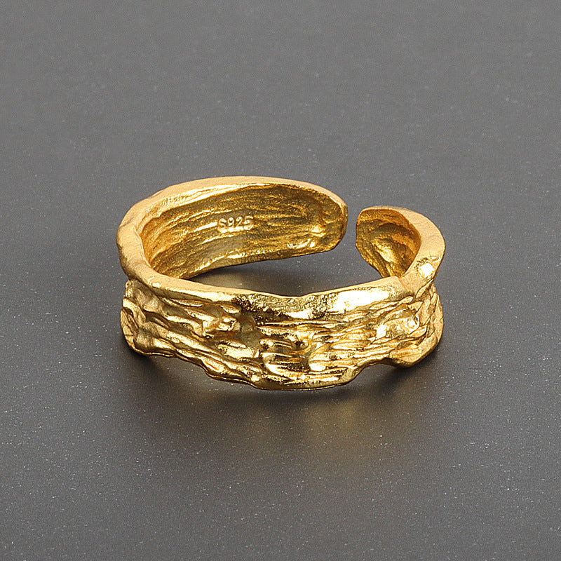 Women's Korean Style French Design Irregular Convex Rings