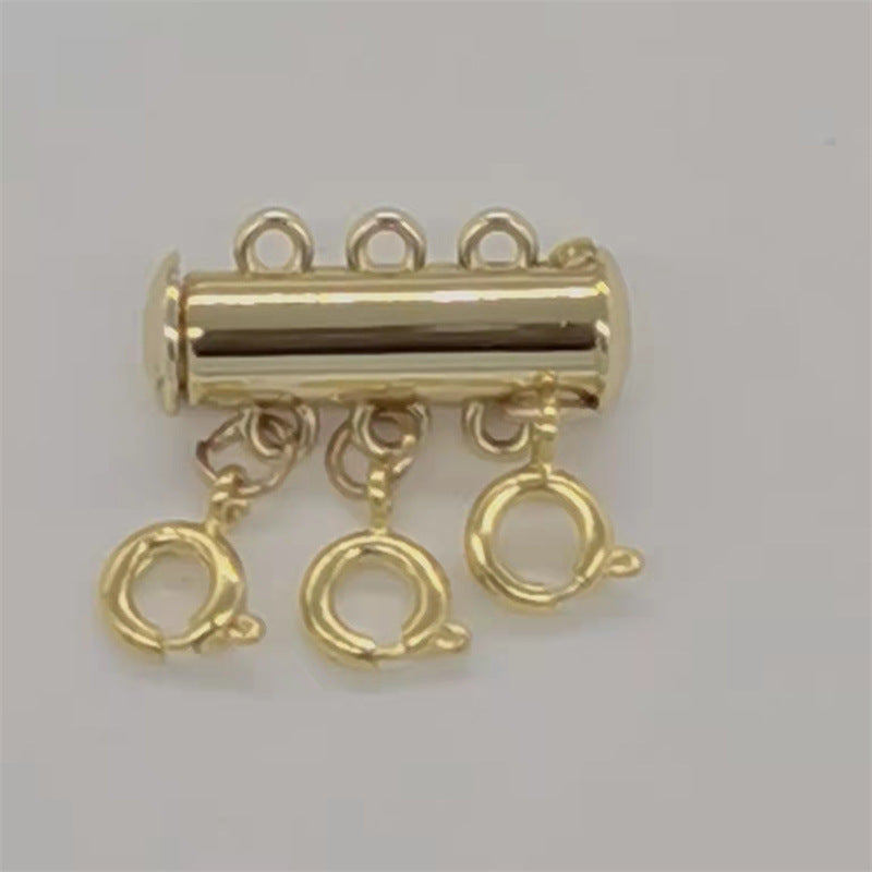 Accessories Magnetic Snap Connection Buckle Double Necklaces