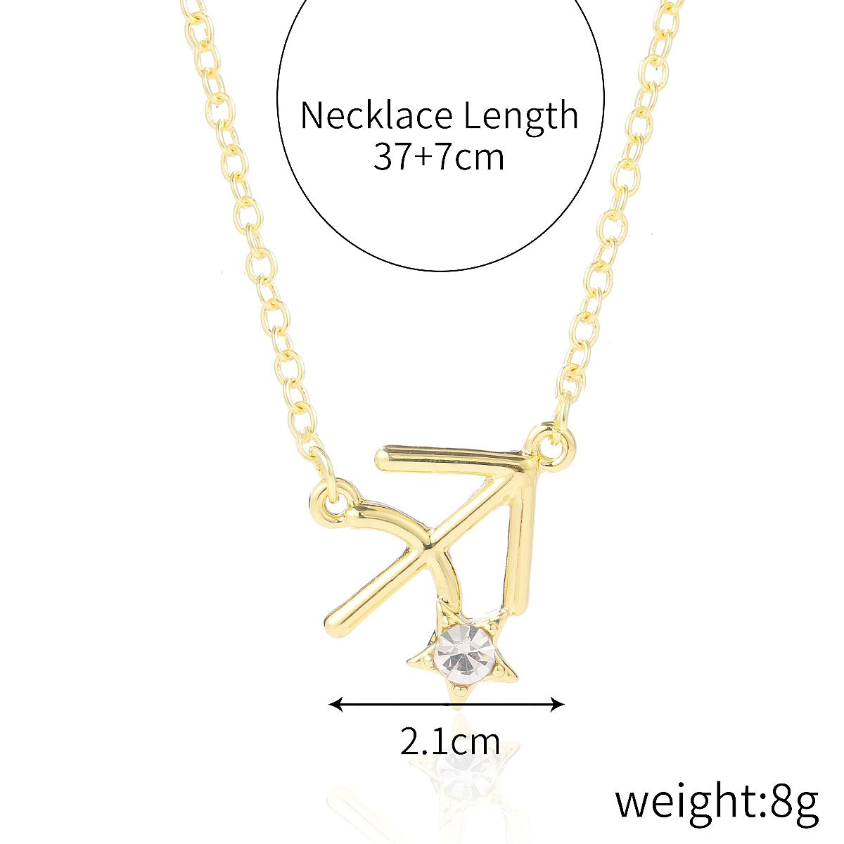 Style Simple Accessories Design Zircon Constellation Necklaces