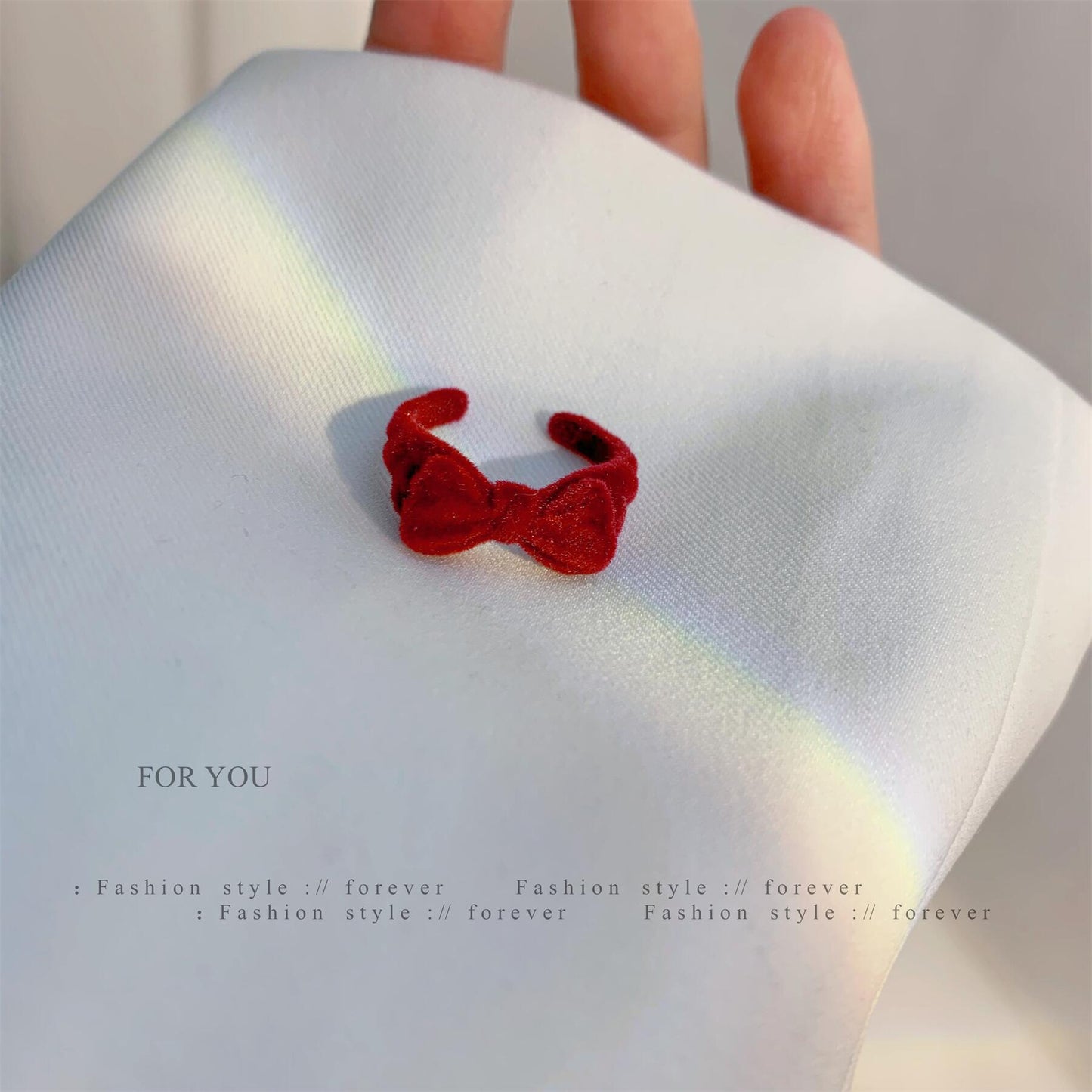 Women's Plush Opening Adjustable Index Finger French Rings