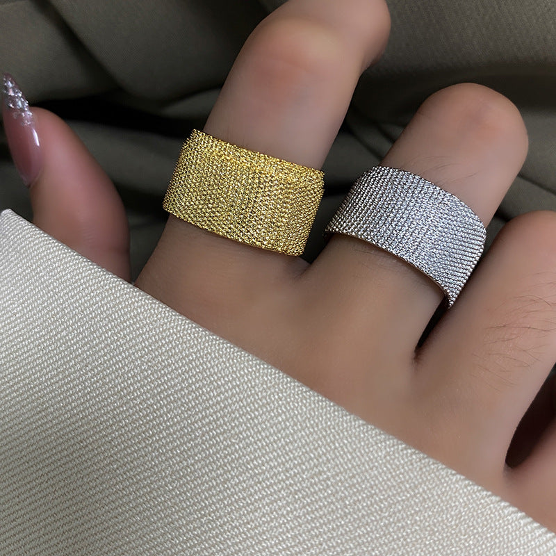 Mori Style Retro Minority Design Open Female Grit To Rings