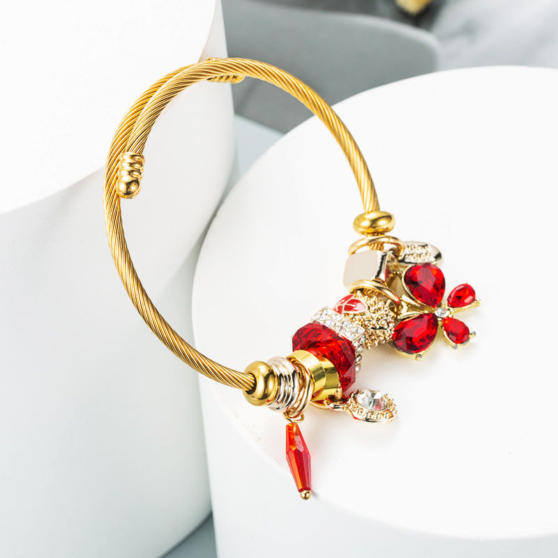 Mode Schmetterling Anhänger weiblich Gold mehr Armbänder