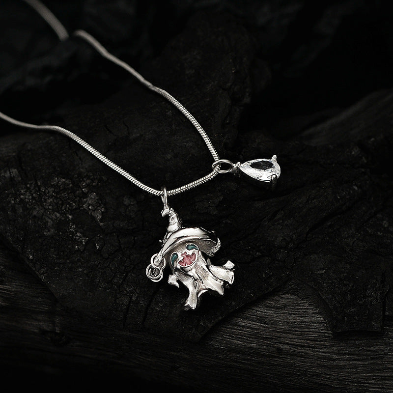 Female Niche Super Sweet Cool Sterling Sier Zircon Necklaces