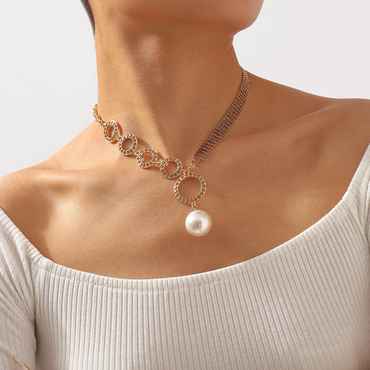 Luxury Style Minority Fashion Clavicle Imitation Pearl Necklaces