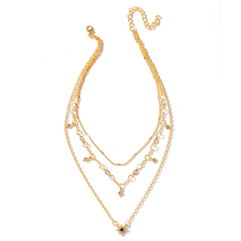 Women's Popular Fashion Pendant Eight Awn Star Necklaces