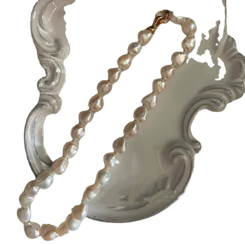 Colliers élégants de style français pour femmes, haut sens