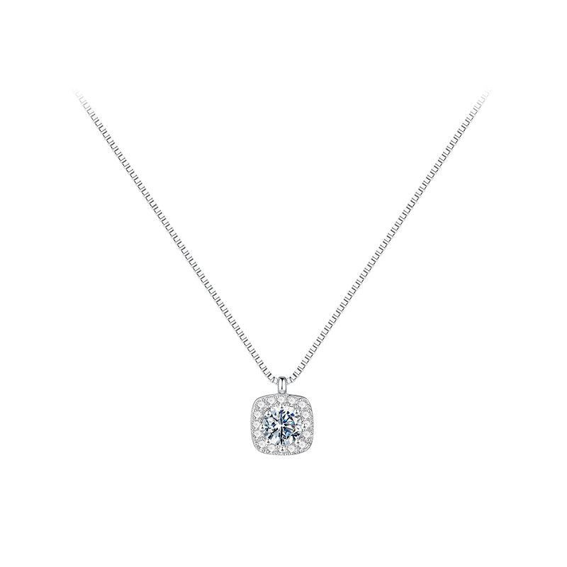 Women's Commute Summer Ornament Flash Cube Sugar Jeweled Pendant Necklaces