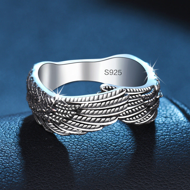 Women's & Men's Angel Wings For And Fashion Retro Trend Rings