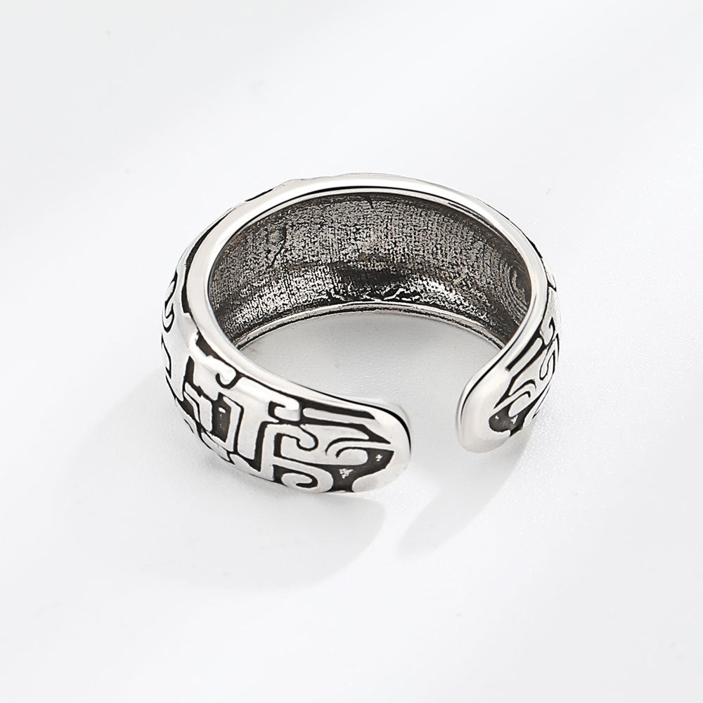 Men's Thai Sier God Beast Gluttonous Hipster Power Style Rings