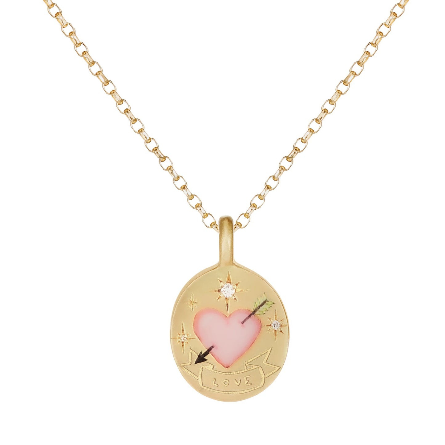 Colliers à pendentif en acier inoxydable de luxe léger peint