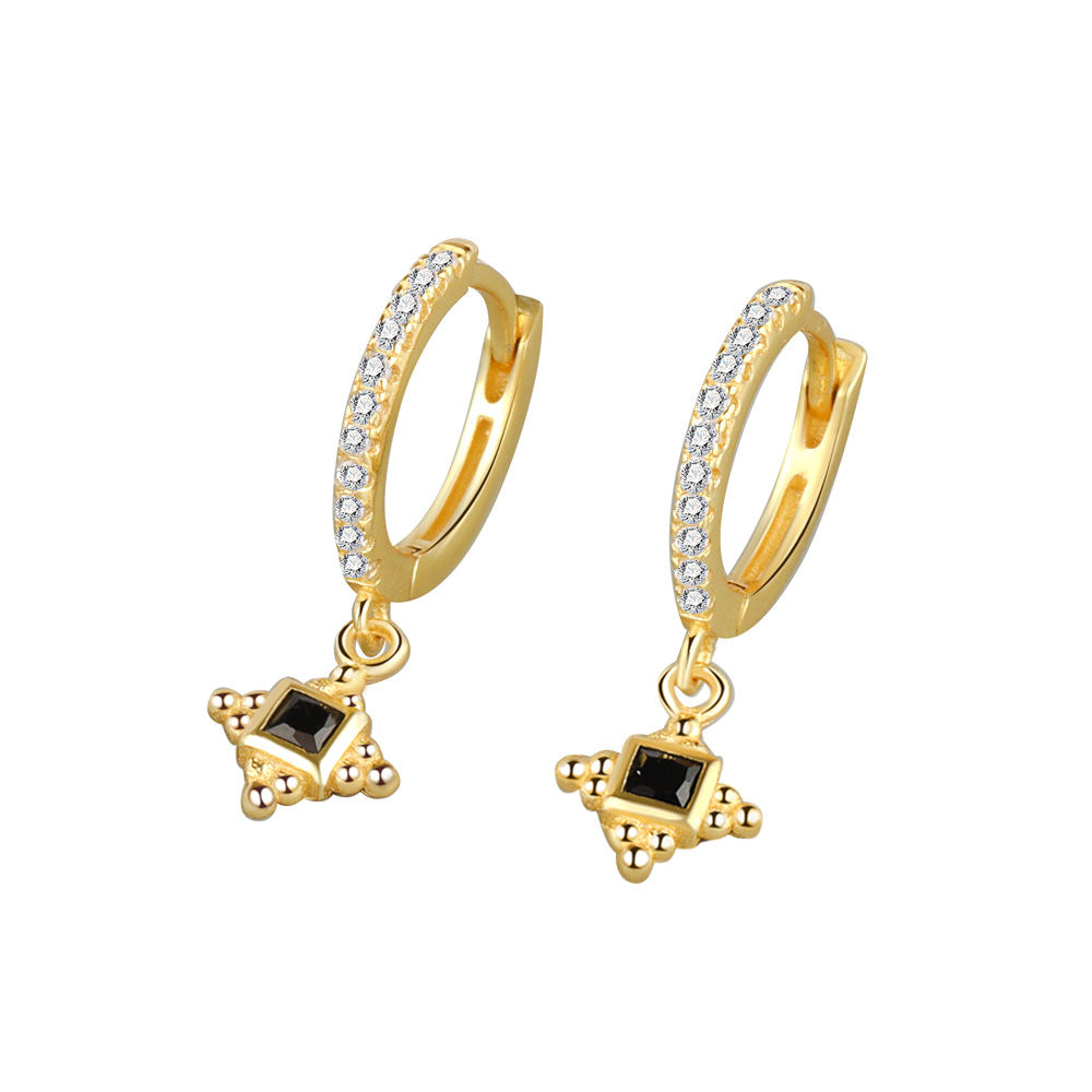 Women's Short Personalized Cross Ear Clip Simple Earrings