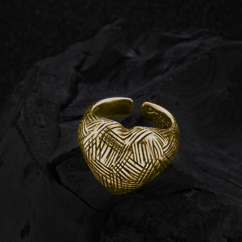 Women's Love Heart-shaped Affordable Luxury Style Fashion Rings