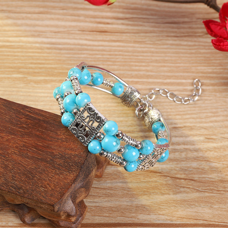 Retro Ethnic Style Colorful Yunnan Vacation Miao Bracelets