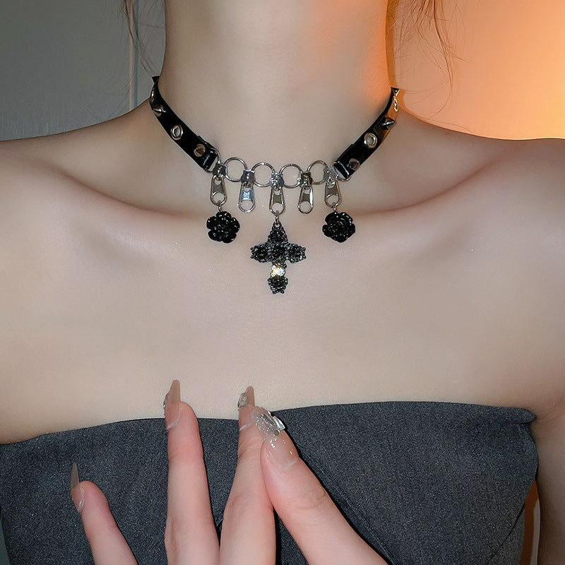 Niche Hip Hop Clavicule Chaîne Colliers Doux