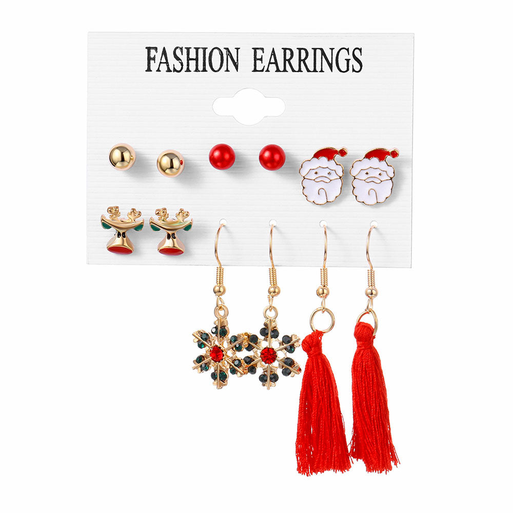 Christmas Suit Korean Jewelry Enamel Fashion Earrings