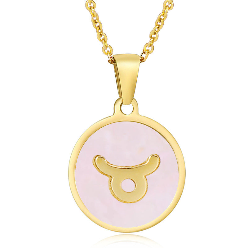 Shell Twee Constellations Stainless Constellation Pendant Necklaces
