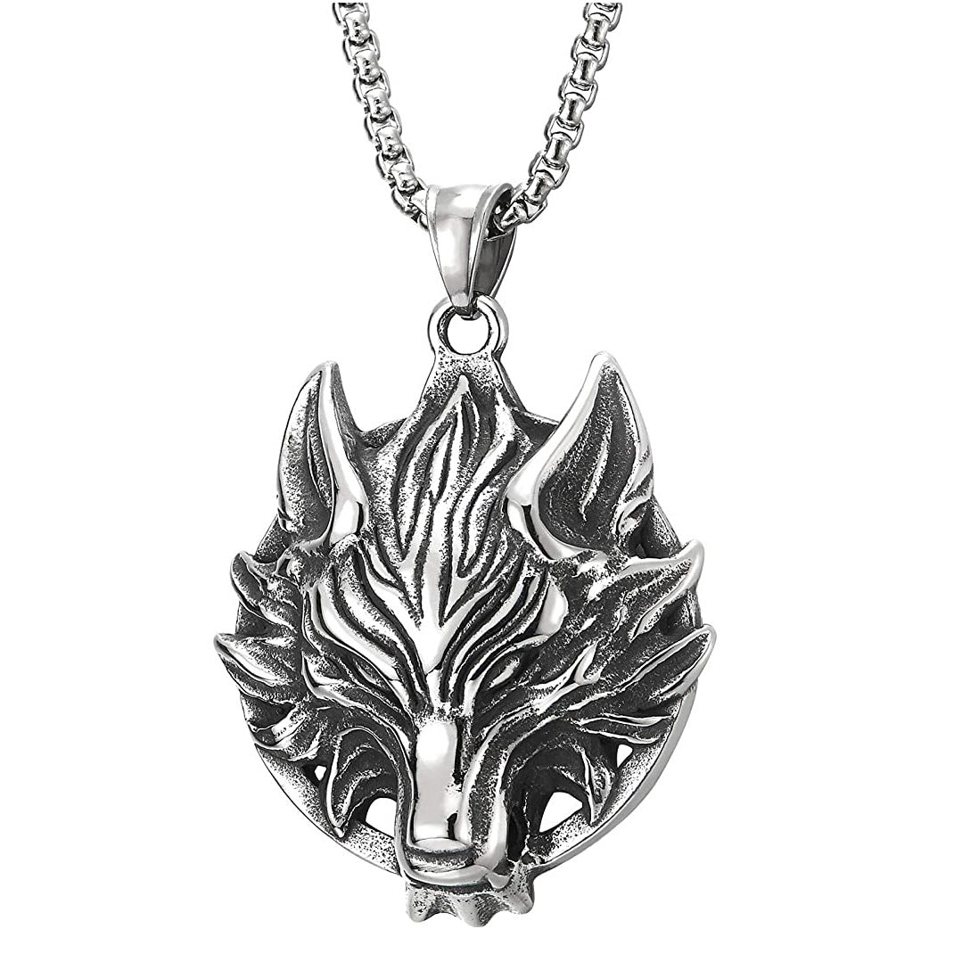 Men's Fashion Retro Domineering Tiger Head Personalized Hip Hop Simple Necklace