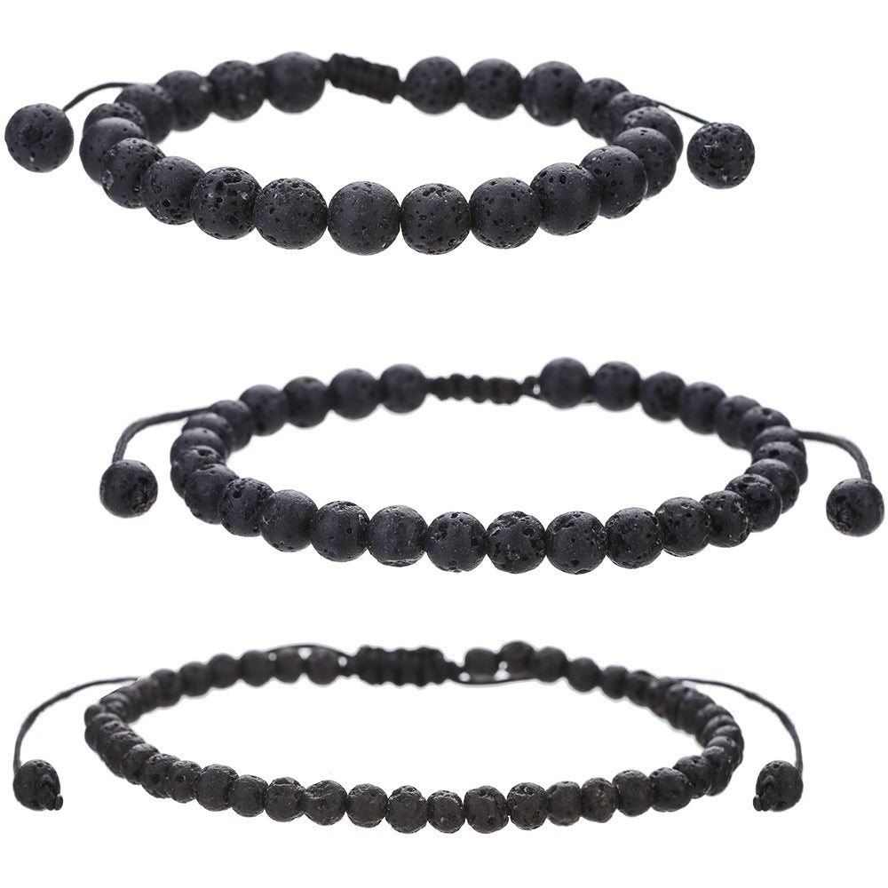 Men's Tiger Eye Volcano White Turquoise Woven Essential Bracelets