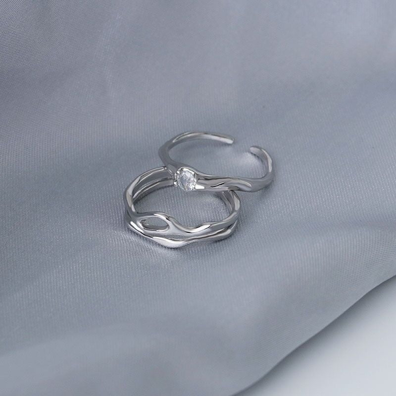 Unregelmäßige hochwertige Ringe für Damen und Herren im kalten Stil und für Paare