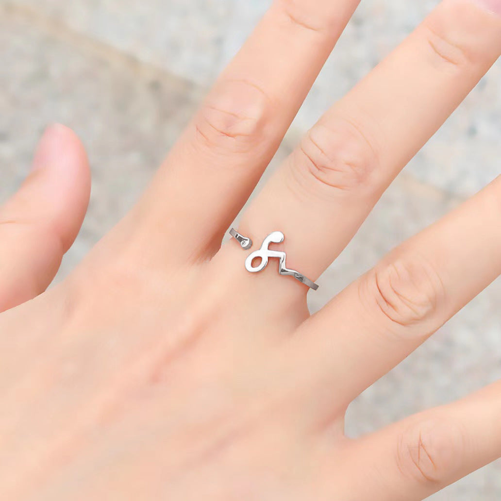Korean Style Minimalist Creative Twee Constellation Open Rings