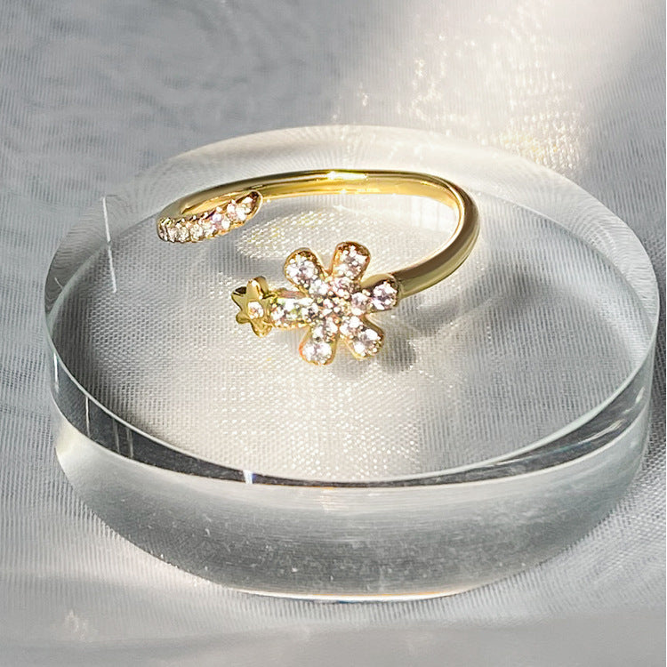 Aloofness Style Open Female Simple Personality Rings