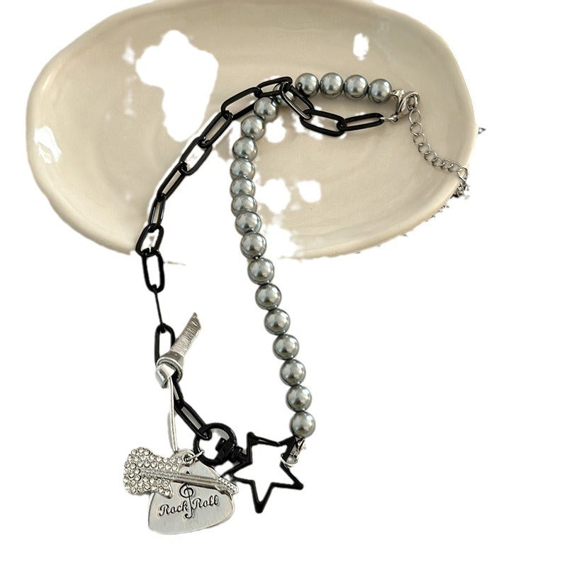 Colliers de clavicule papillon noir tendance pour femmes