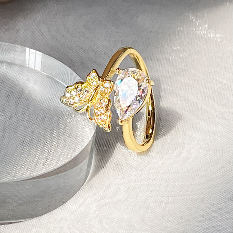 Aloofness Style Open Female Simple Personality Rings