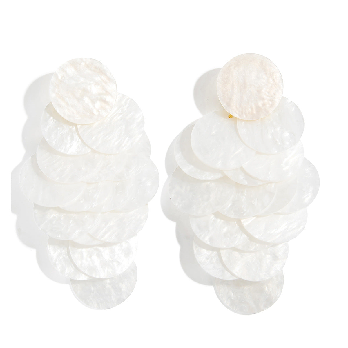 Cool Wafer Tassel Fashion Geometric Round Rings