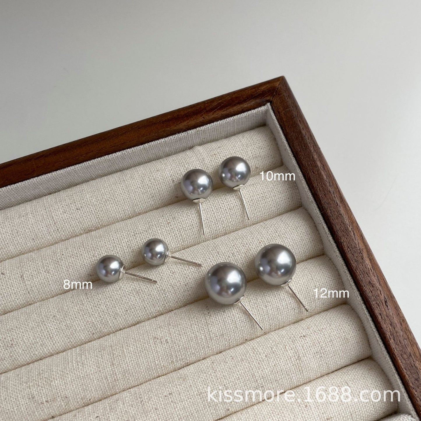 Women's Geometric Purple Large Pearl Sterling Sier Earrings