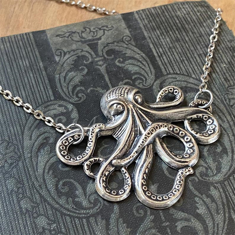 Hipster Pirate Octopus Snake Alloy Pendant Retro Necklaces