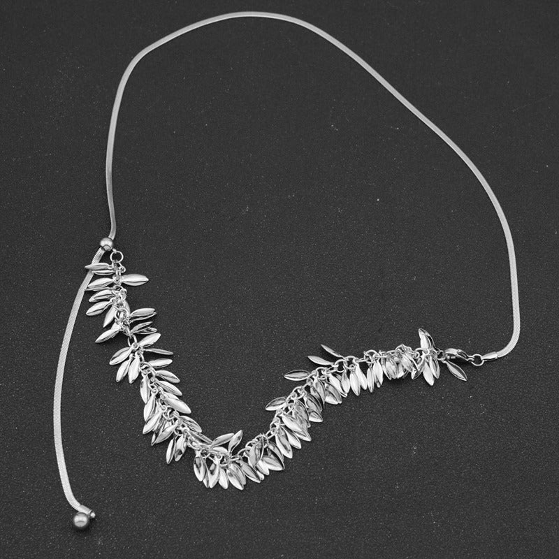 Colliers de clavicule de conception Unique de Style froid de Long gland de Sier