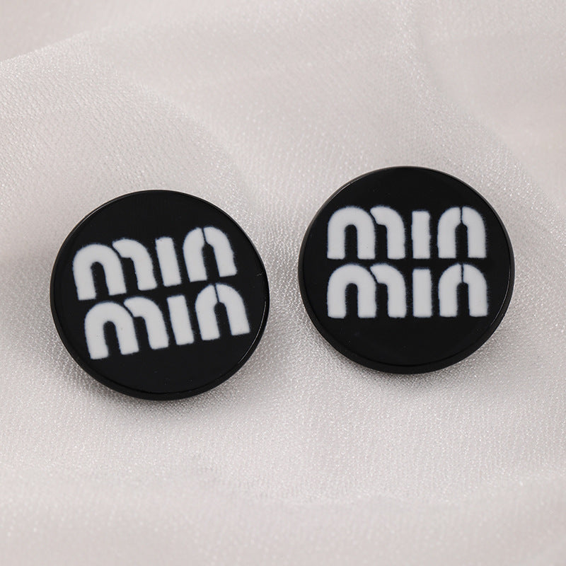 Women's Simple Graceful Letter Round For Design Rings