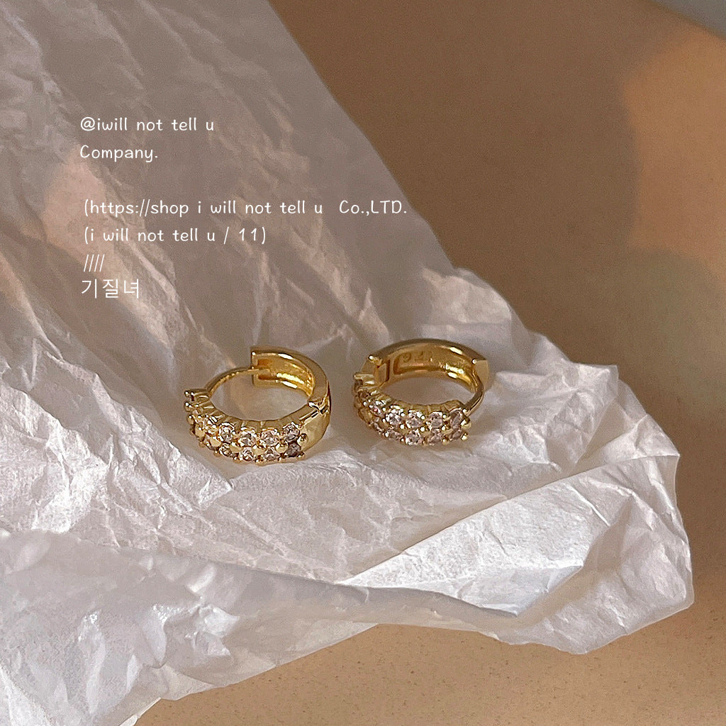 Plated High-grade Sense Simple Ear Clip Graceful Fashionable Earrings
