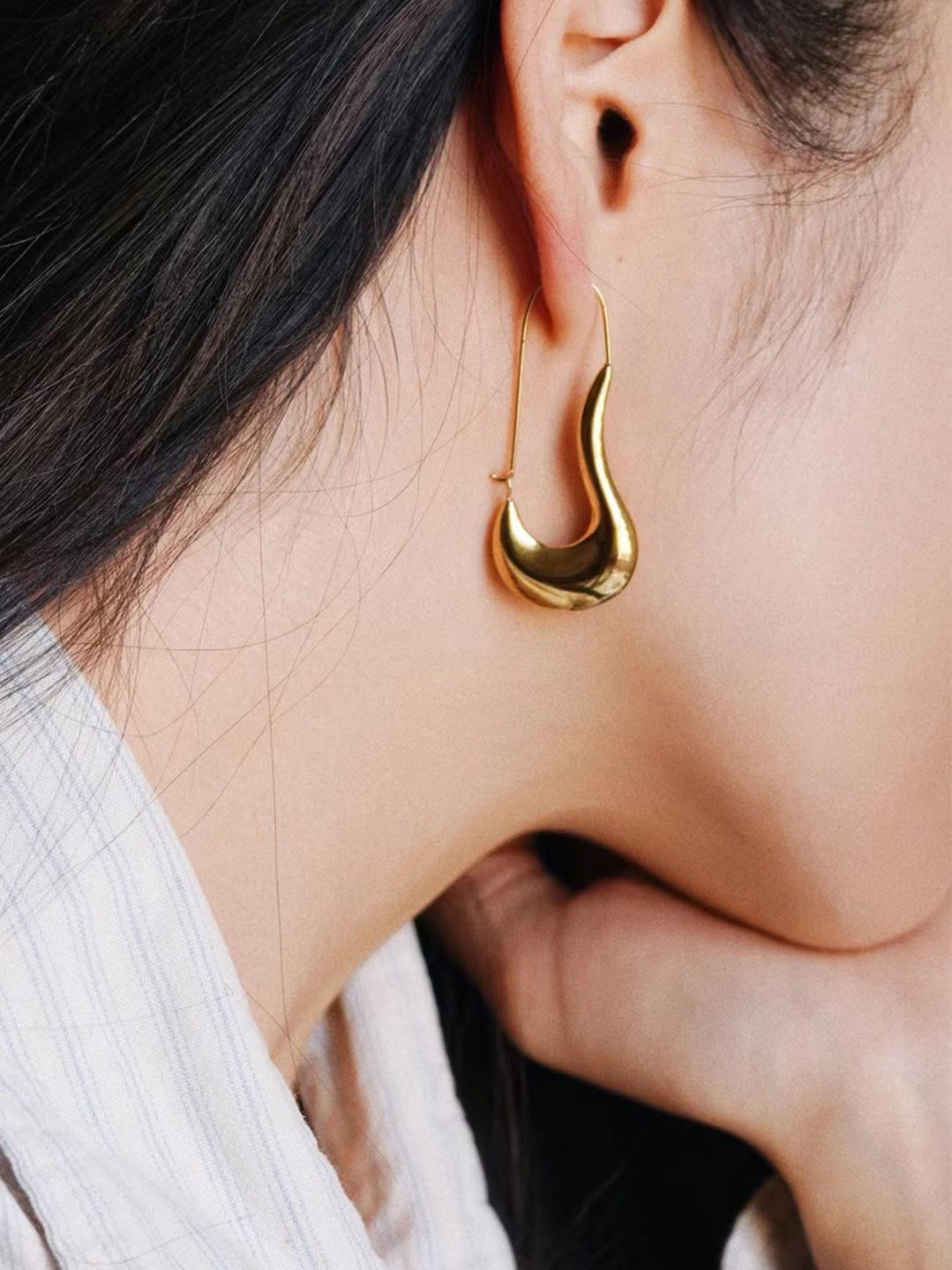 Women's Fashion Dance Shoe Long Boots Style Earrings