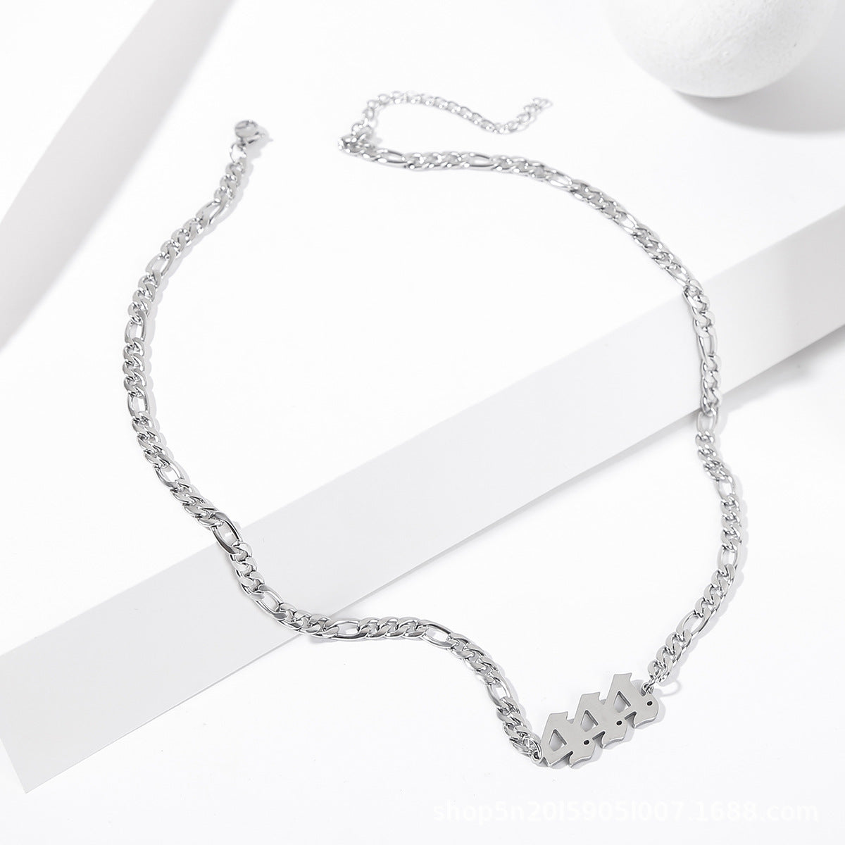 Women's Angel Digital Stainless Steel Titanium Pendant Necklaces