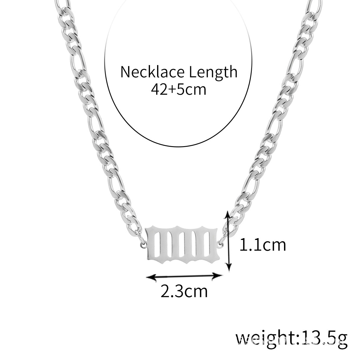 Women's Angel Digital Stainless Steel Titanium Pendant Necklaces