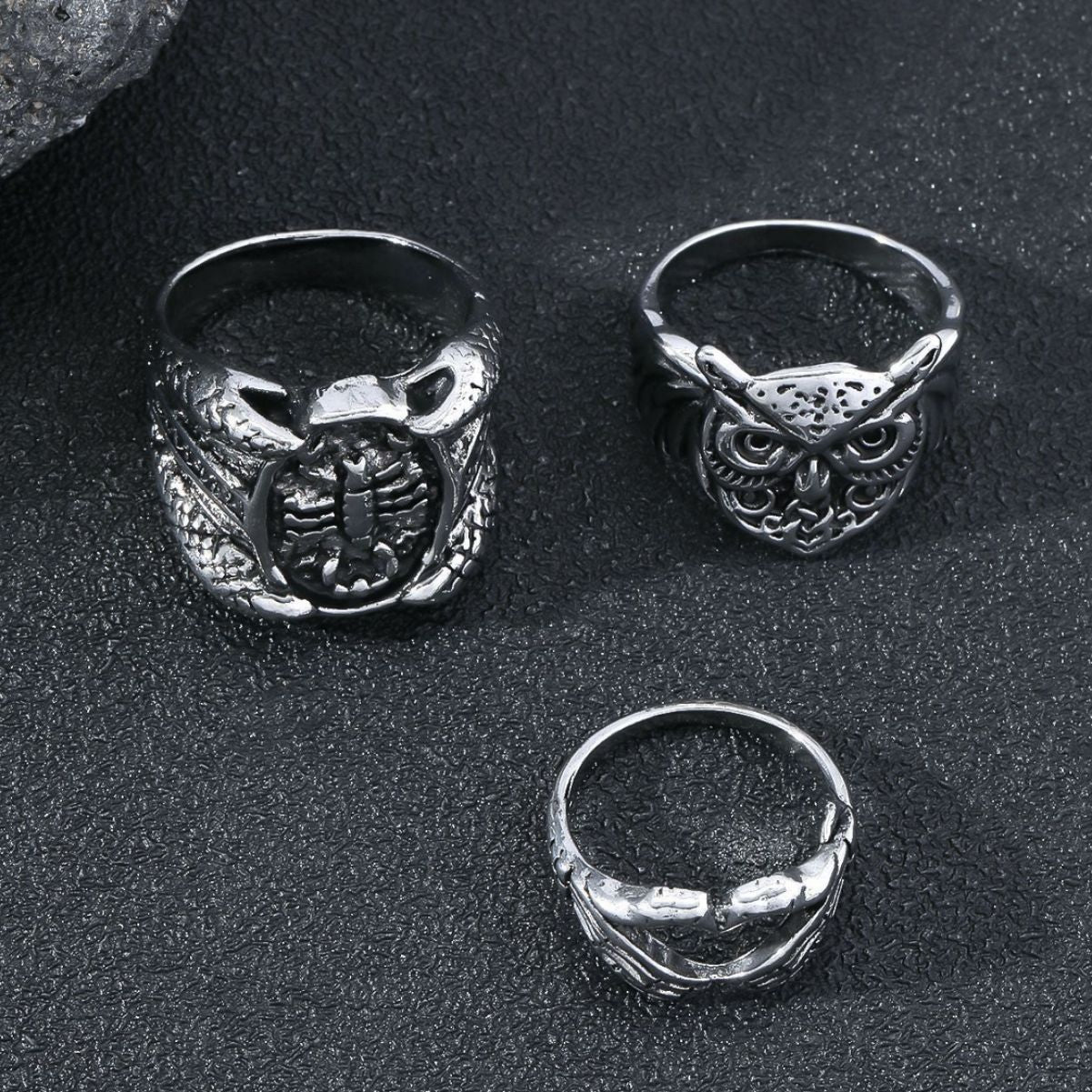 Men's Vintage Skull Distressed Splendid Trendy Hip Rings