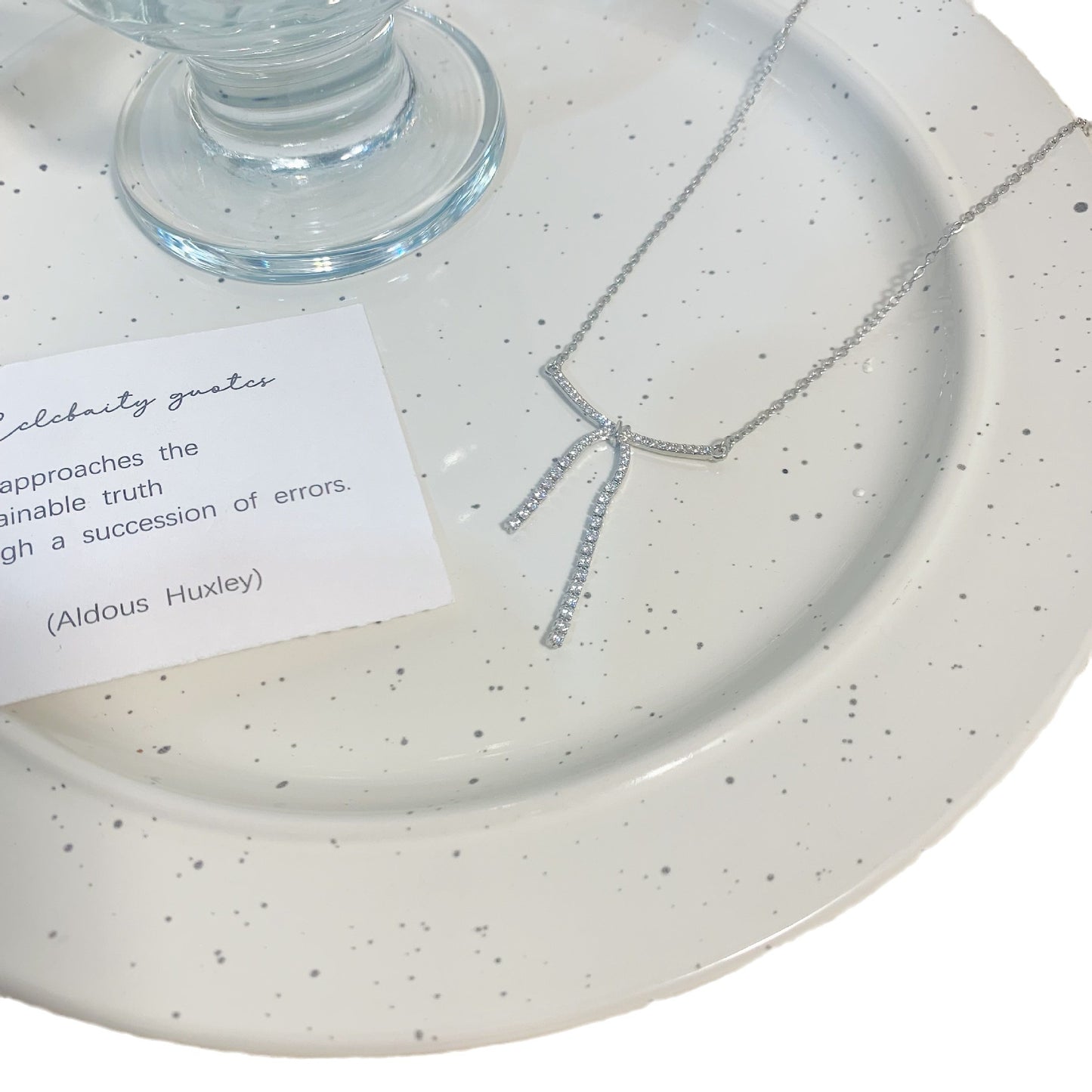 Women's Rhinestone Light Luxury High-grade Tassel Bow Cold Style Necklaces