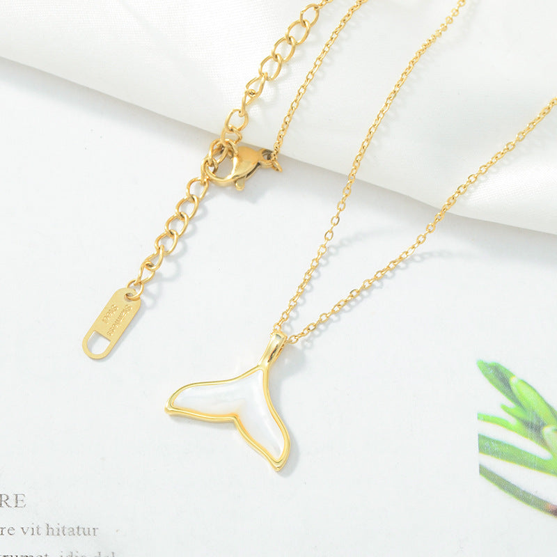 Queue de sirène coquille femme mode tempérament coréen poisson vous colliers