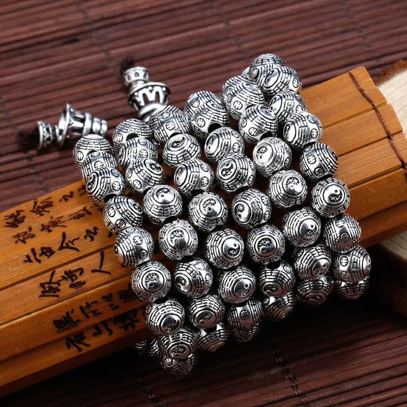 Damen- und Herren-Rosenkranz-Armbänder aus thailändischem Silber