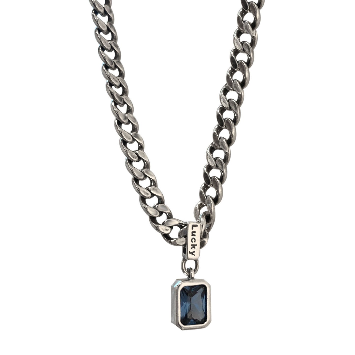 Colliers de Niche en Zircon avec chaîne épaisse en diamant pour femmes, pull porte-bonheur