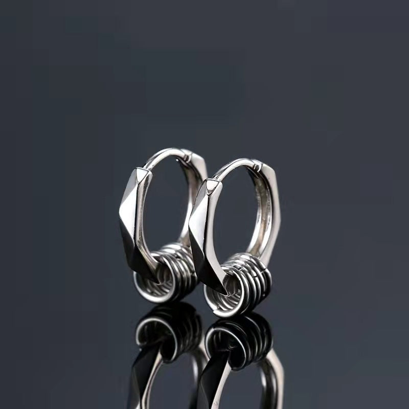 Men's Trendy Cool Handsome Black Single Hipster Rings