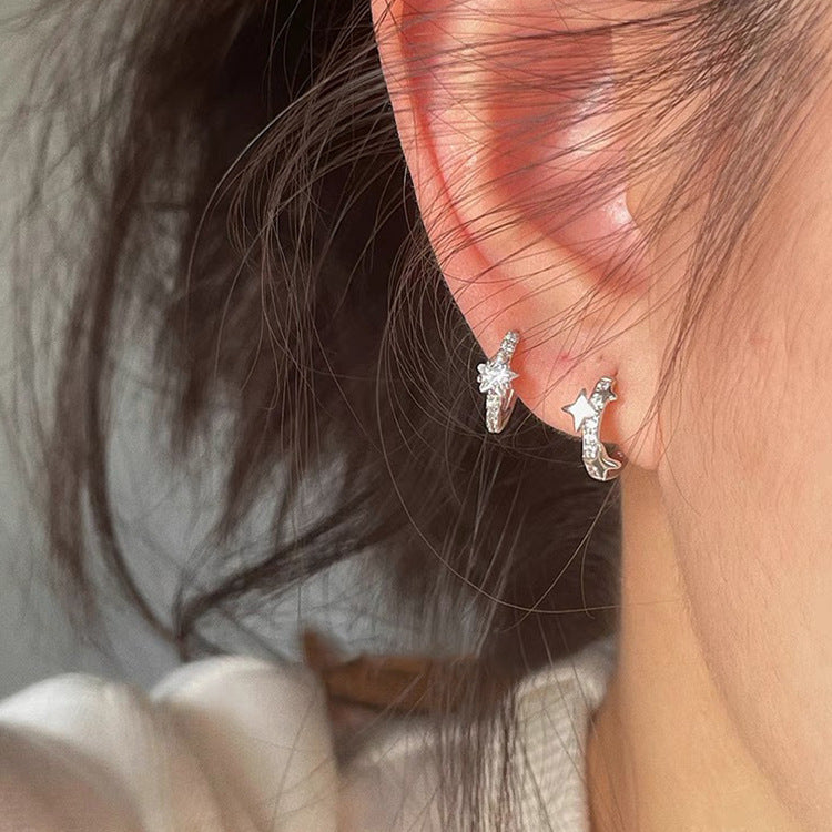 Boucles d'oreilles exquises et petites en Zircon pour femmes