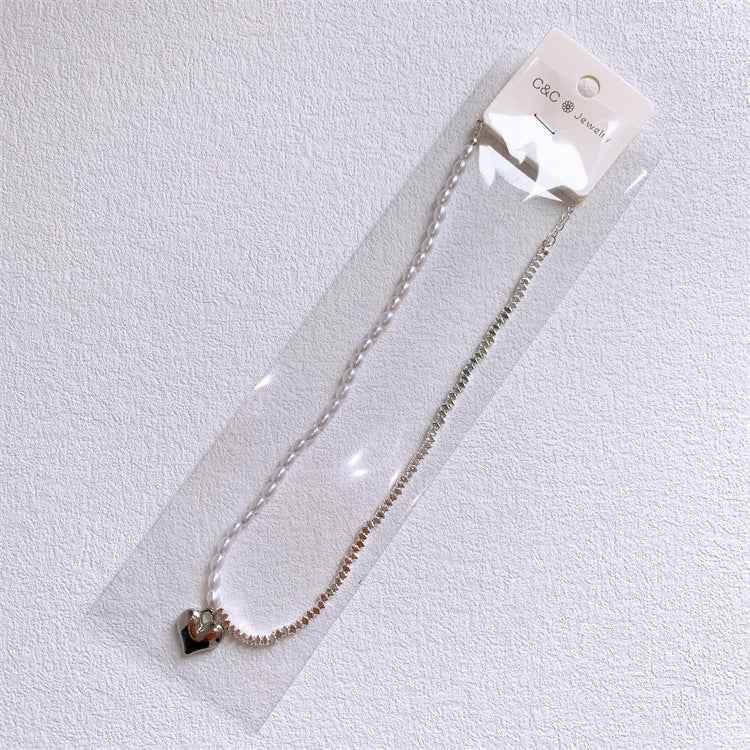Perles fleur amour accessoires décoratifs perle papillon chaîne colliers
