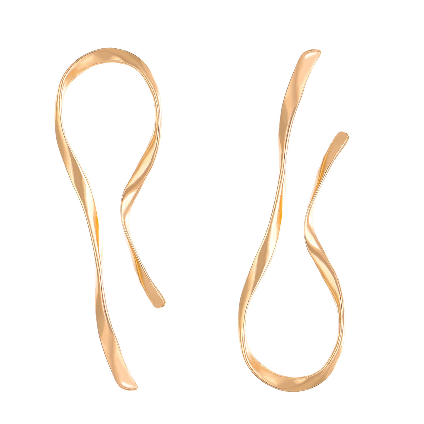 Women's Simplicity And Exaggeration Asymmetric Line Shaped Earrings