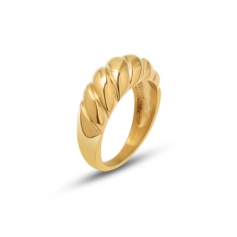 Retro schwere Flanke aus Fadenguss-Kleinfingerringen