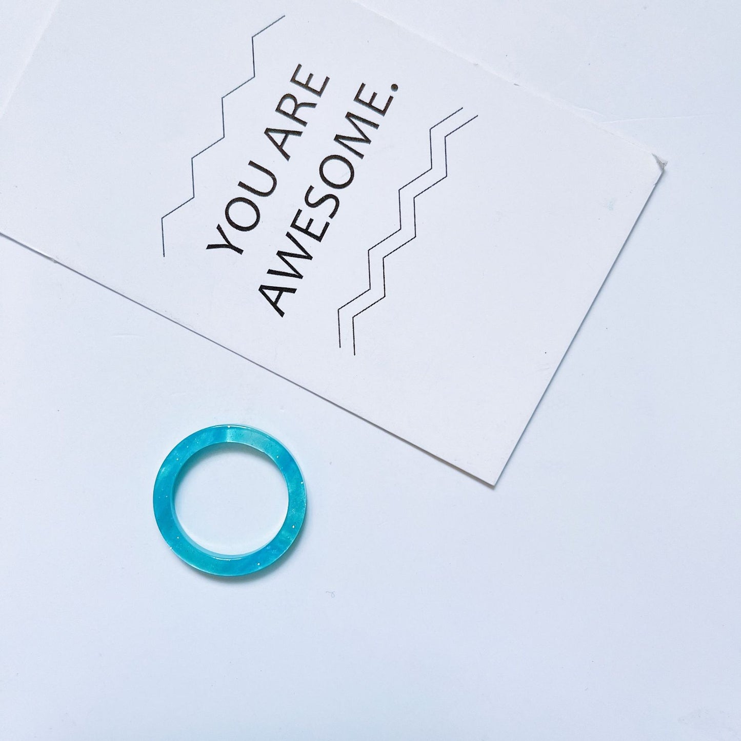 Acrylic Acetate Simple Fashion Young Personalized Rings