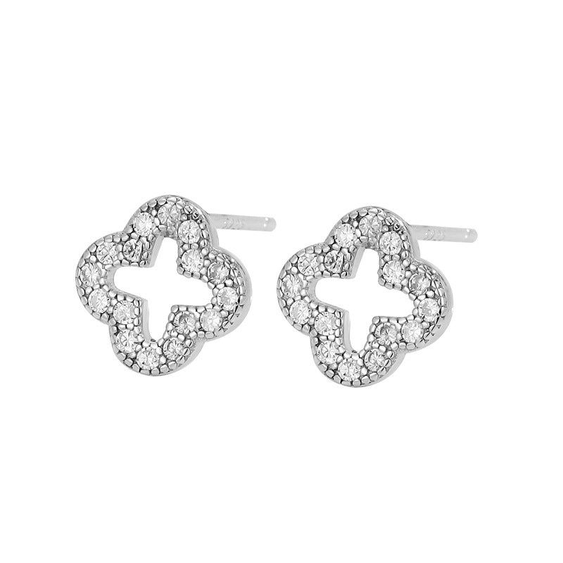 Women's Out Four Leaf Clover Ear Style High Sense Rings