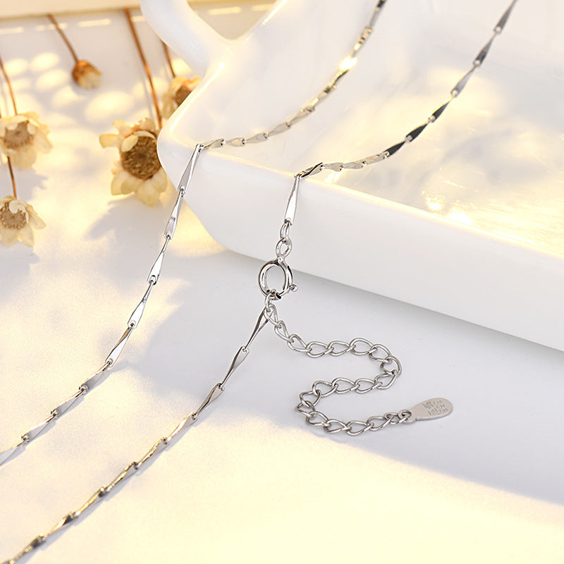 Colliers de graines de melon en argent pur plaqué cuivre